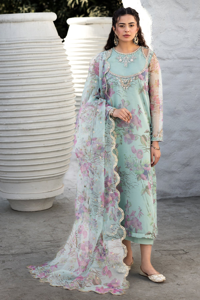 Charizma Mi Amor Pret/Stitched – Embroidered Organza Suit CMA-5-09