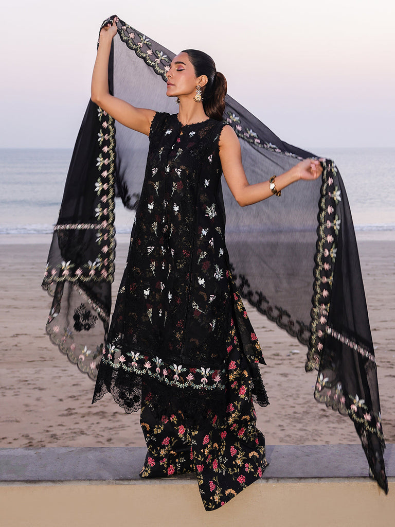 Faiza Faisal Marine Luxury Lawn – ELVA