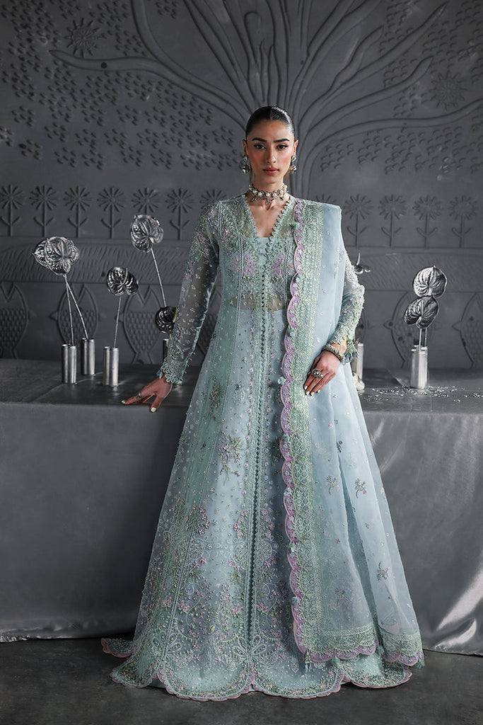 Qalamkar Elirah Luxury Wedding Festive Formals – MF-08 SERENE AQUA