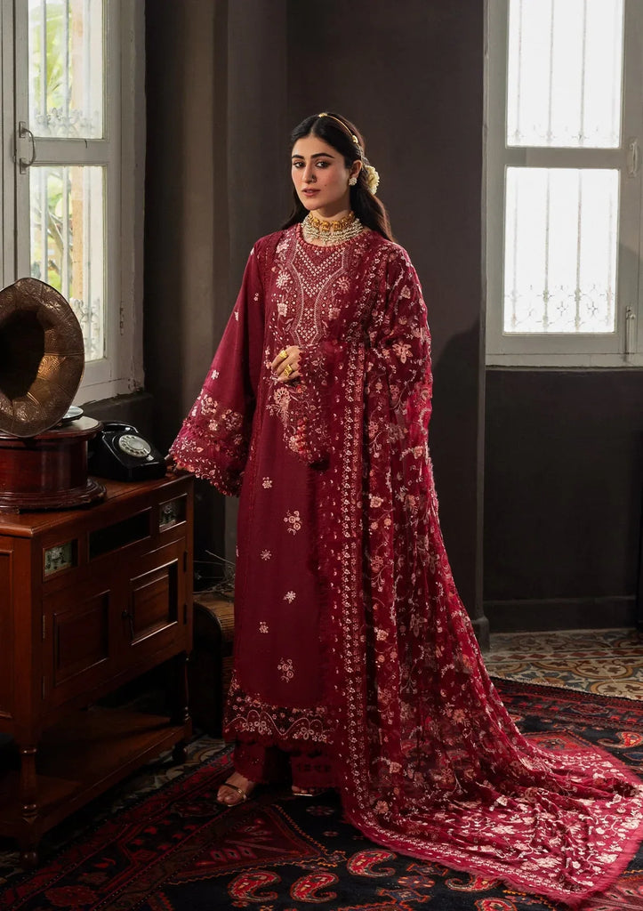 Kahf Karandi with Embroidered Chiffon – KKH-03  ROSELITH