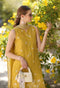 Saadia Asad Noor Eid Luxe Printskhaas Lawn – D1 - B - Mango Yellow