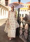 Saadia Asad Noor Eid Luxe Printskhaas Lawn – D8 - A - Vanilla Mist