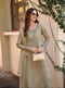 Saadia Asad Noor Luxe Chikankari Lawn – D7 - B - Warm Gold Sage