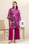 Cross Stitch Daily Wear – FUCHSIA GRACE-2 PC PRINTED KHADDAR SUIT