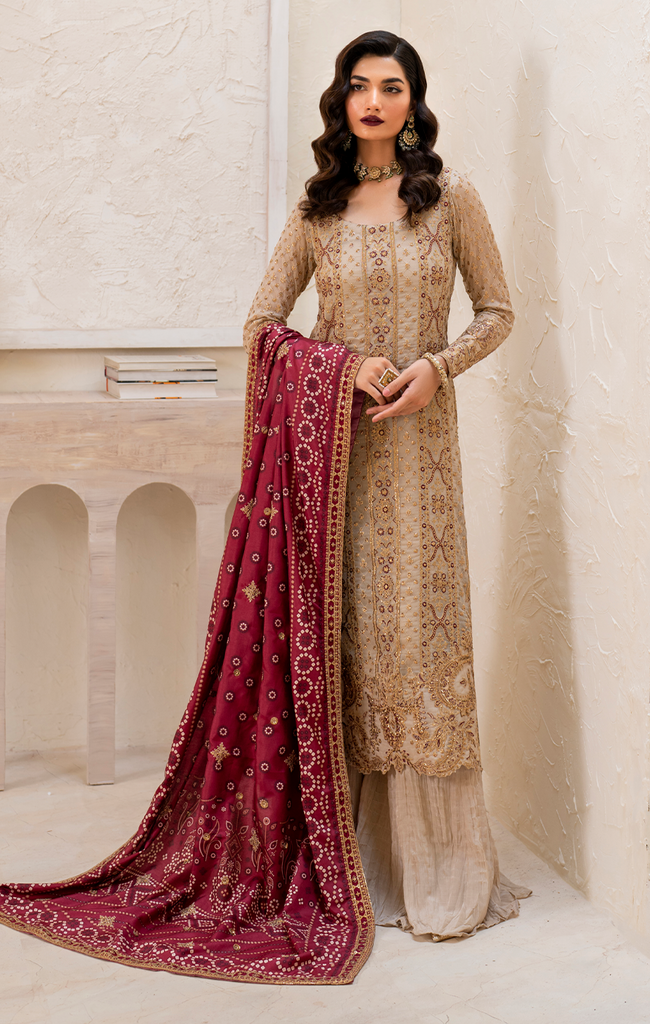 IZNiK Chinon Luxury Formals – CC-44 Embroidered Chiffon