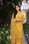Noor by Saadia Asad Luxury Chikankari Lawn Collection – D8-B Mustard Laser