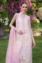 Noor by Saadia Asad Luxury Chikankari Lawn Collection – D11-A Pink Schifli
