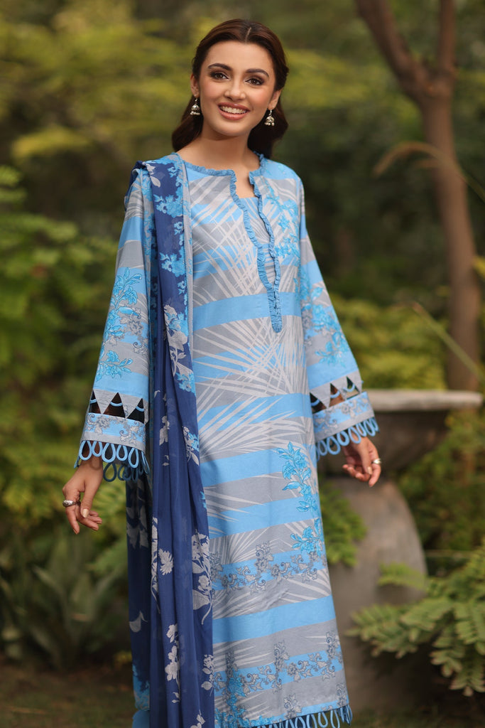 Charizma C-Prints – Printed Lawn Shirt with Chiffon Dupatta and Trouser DCSP4-10