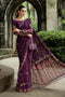 MARIA.B Soiree Luxury Formals – Embroidered Chiffon Saree WF-09-01