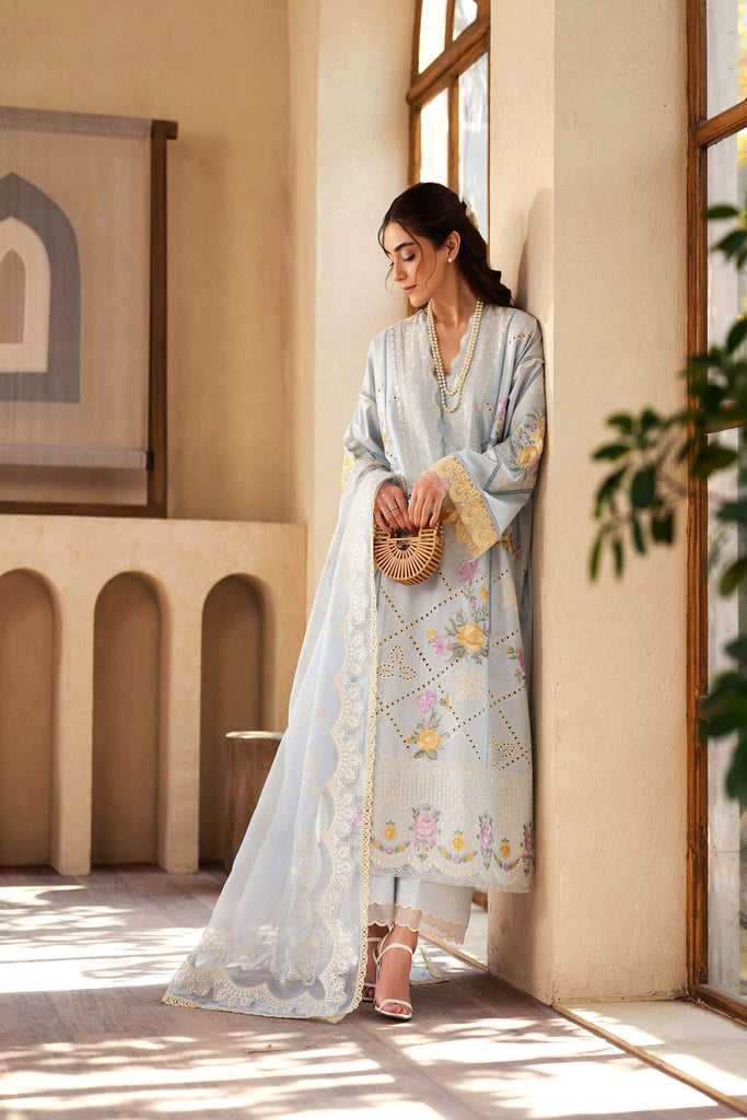Maryam Hussain Luxury Lawn – Ocean