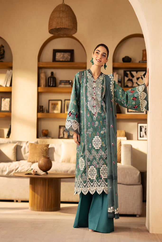 Maryam Hussain Luxury Lawn – Seashell
