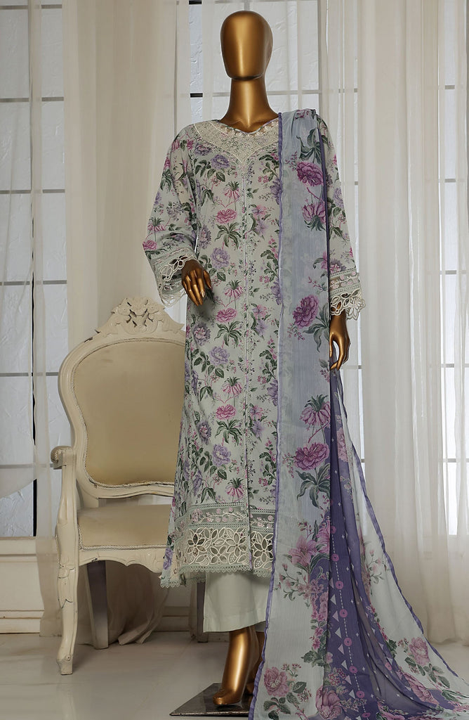Sadabahar RTW/Stitched Embroidered Festive Lawn – D-07