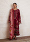 Hussain Rehar Zan Festive Luxury Lawn – Kestane