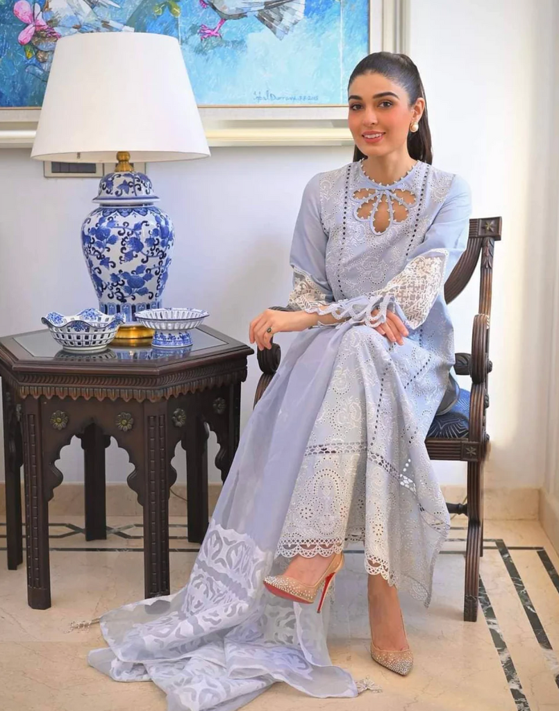 Qalamkar Chikankari Eid Edit Lawn Collection – CF-06 LILLY