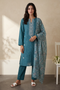 Zellbury Summer RTW – Embroidered Kurta Dupatta Trouser - 3202