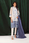 Zellbury Luxury Collection – Embroidered Shirt Shalwar Dupatta - White - Poly Net Suit-0292 WULC23E30292