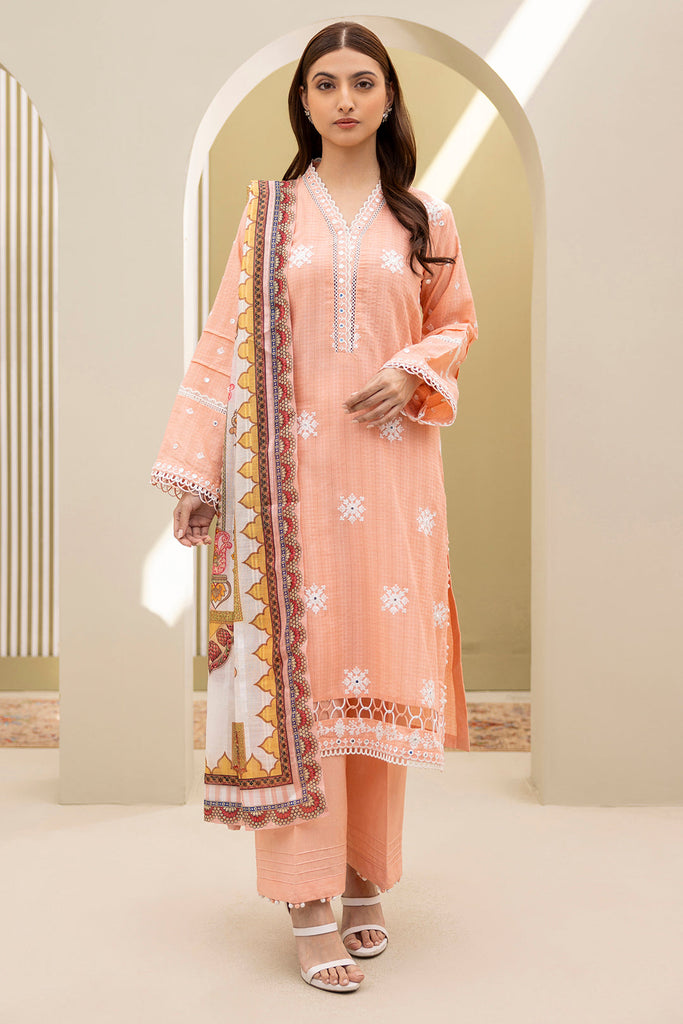 Zellbury Embroidered 3PC Lawn – W0074