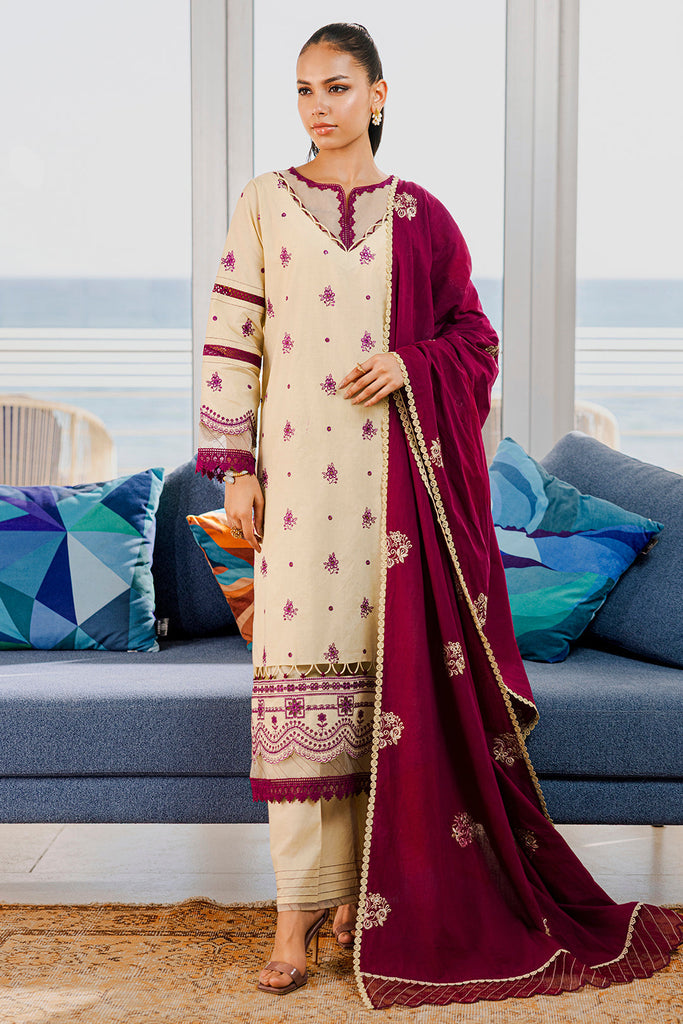 Zellbury Embroidered 3PC Lawn – 808