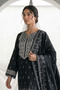 Zellbury Monochrome – Embroidered Shirt Dupatta - 1067