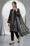 Zellbury Monochrome – Embroidered Shirt Shalwar Dupatta - 1166