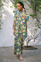 Cross Stitch Daily Wear – IVORY BLOOM-2 PIECE PRINTED LINEN SUIT