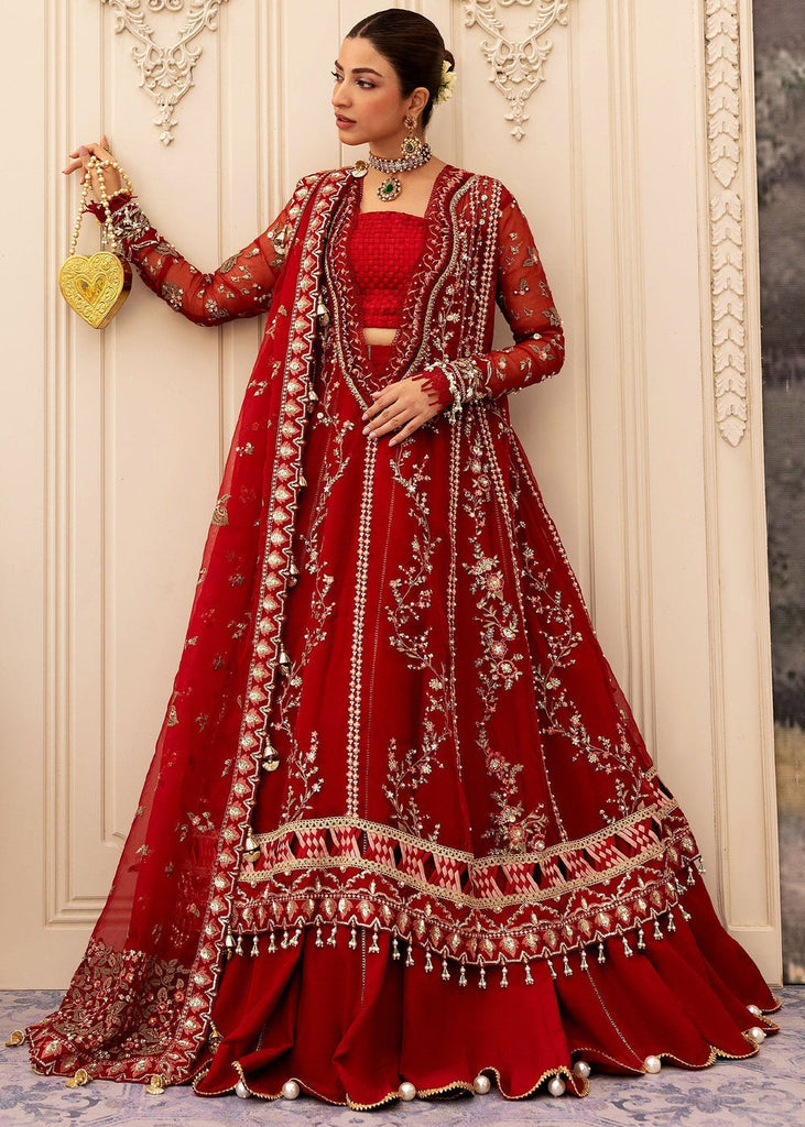 Sadaf Fawad Khan Siraa Luxury Festive Formals – Scarlet