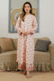 Cross Stitch Daily Wear – PEACH DUST-2 PC PRINTED LAWN SUIT