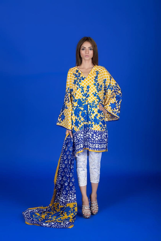 Sana Safinaz Muzlin Lawn Collection – M1-11A - YourLibaas
 - 1