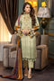 Rang e Bahar by Zebaish · Stitched Printed & Embroidered Lawn Suit – Green Mist - D08