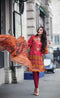 Farah Talib Aziz - Garden of Grace - Ruby Baroque Floral 12A