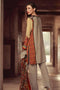 Sana & Samia Embroidered Linen Plachi Collection by Lala – Oatmeal - 1B