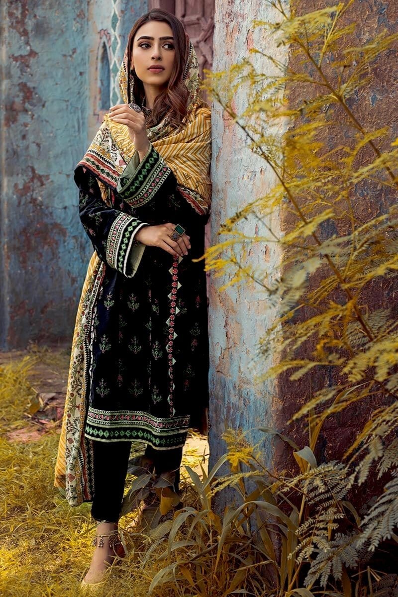Gul Ahmed | Winter Collection 24 | Cotton Net Dupatta CN-42004