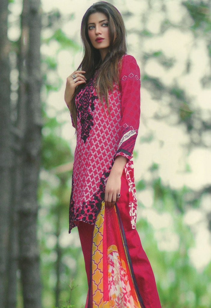 Mina Hasan Designer Lawn Collection 2016 –  3B - YourLibaas
 - 1