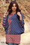 Sana & Samia Embroidered Linen Plachi Collection by Lala – Persian Blue - 6A