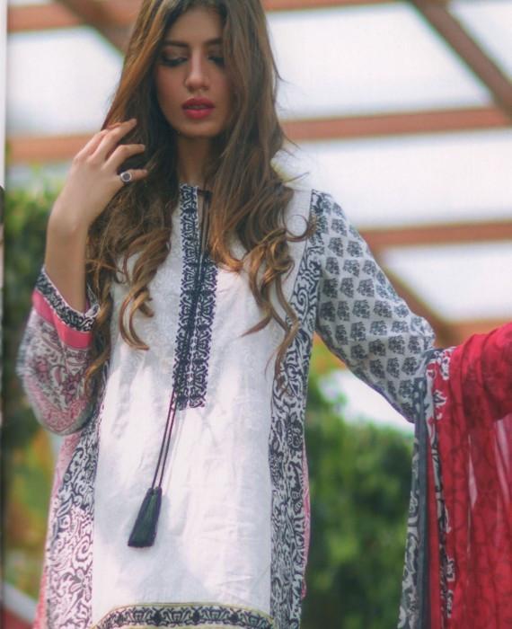 Mina Hasan Designer Lawn Collection 2016 –  7B - YourLibaas
 - 1