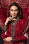 Gul Ahmed Poshak-E-Chinar Embroidered Shawl Collection 2019 – Red 3 PC APE-07