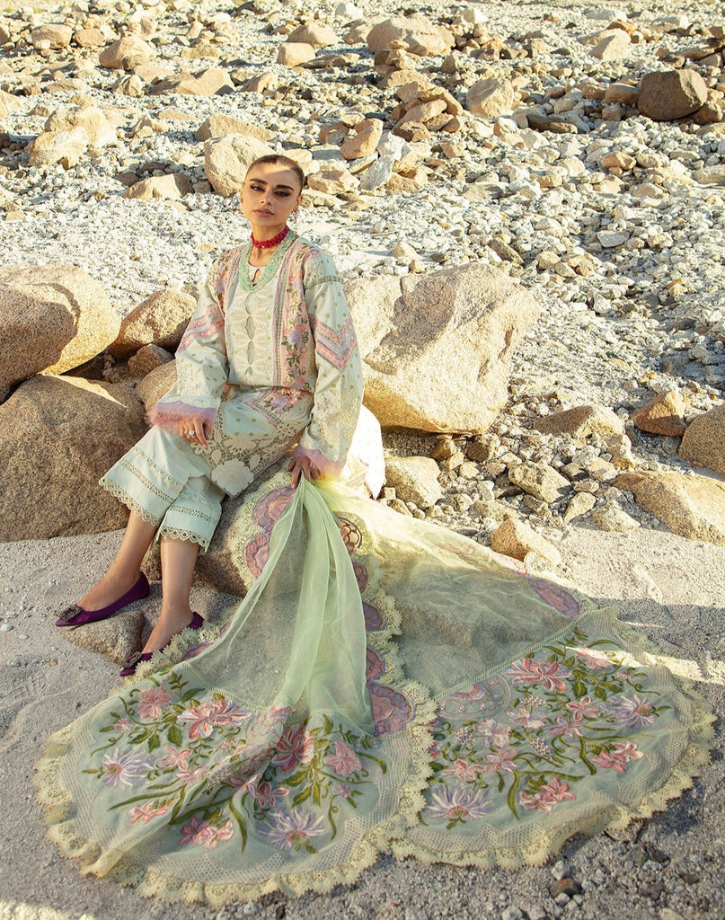 Maryam Hussain Luxury Lawn Collection Vol-II – MINT