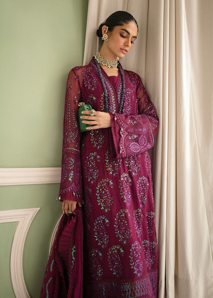 Afrozeh La Fuchsia Luxury Formal Collection – Viola – YourLibaas UAE