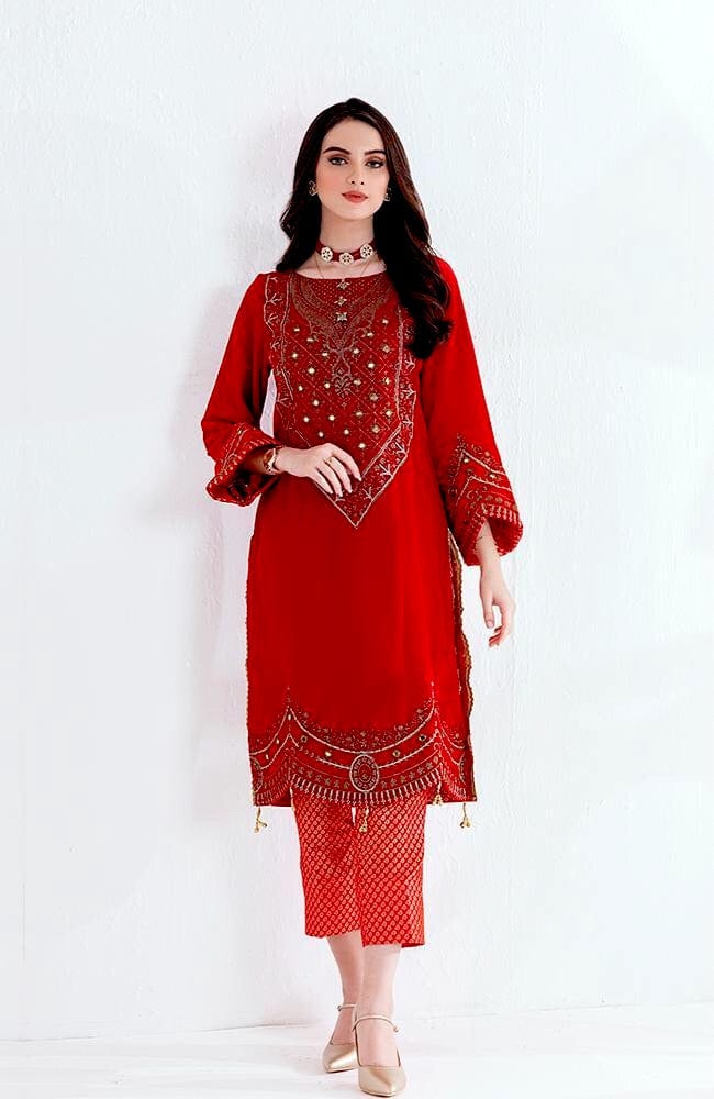 Al Zohaib Velveto Embroidered Velvet Shirt '21 – AZV-21-06