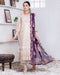 Blanco Semi-Stitched White Chiffon Collection Chapter-2 – D-06
