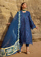 Crimson X Saira Shakira Luxury Lawn Collection 2022 – Jewel by the Beach - 3A - Sapphire