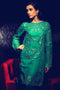 Rungrez Fleur d' Amour Embroidered Chiffon Collection - Emerald Woo