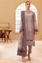 Farasha Festive Lawn Collection 2022 – DUSTY MAUVE