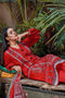 Gul Ahmed Summer Red Collection – 3PC Lawn Unstitched Printed Suit CL-32251