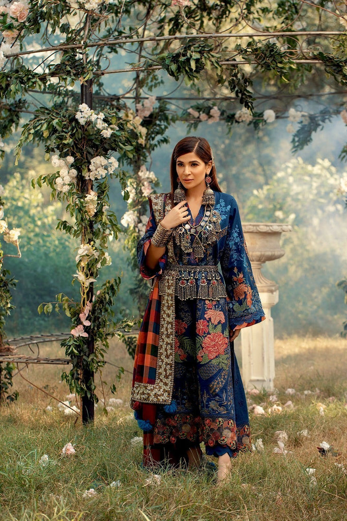 Maryam Hussain Winter Collection (with Shawl) – Marina