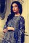 Rungrez Fleur d' Amour Embroidered Chiffon Collection - Midnight Grandeur