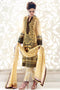 Gul Ahmed Yellow Premium Embroidered Chiffon PM-109