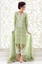 Gul Ahmed Light Green Premium Embroidered Chiffon PM-113