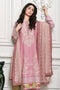 Gul Ahmed Tea Pink Premium Embroidered Chiffon PM-115