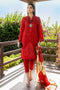 Zebaish Etoiles Festive Lawn Collection – Cornell Red